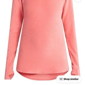 Cuddl Duds Women's fleece Pink Tunic Top